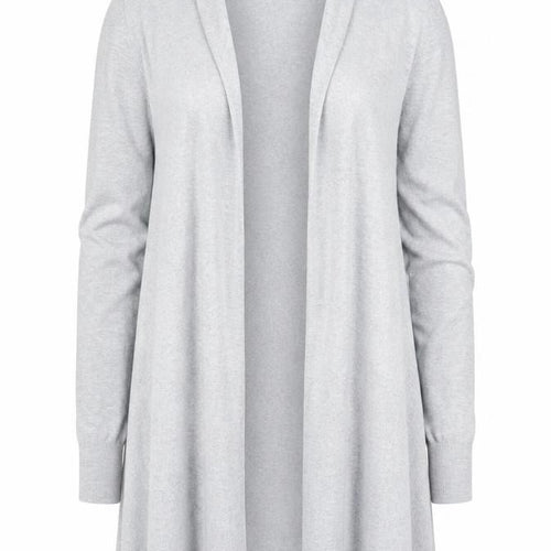 Phase Eight Women's Grey Longline Cardigan UK 14 Viscose Blend Knit