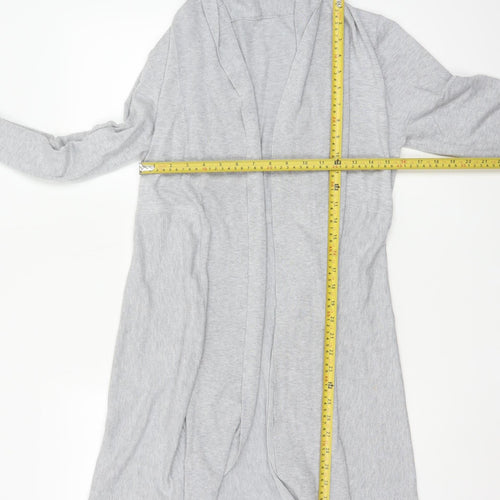 Phase Eight Women's Grey Longline Cardigan UK 14 Viscose Blend Knit