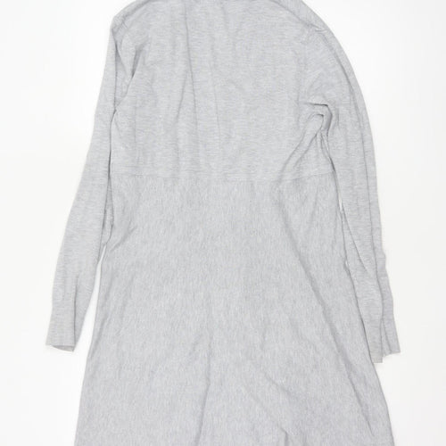 Phase Eight Women's Grey Longline Cardigan UK 14 Viscose Blend Knit