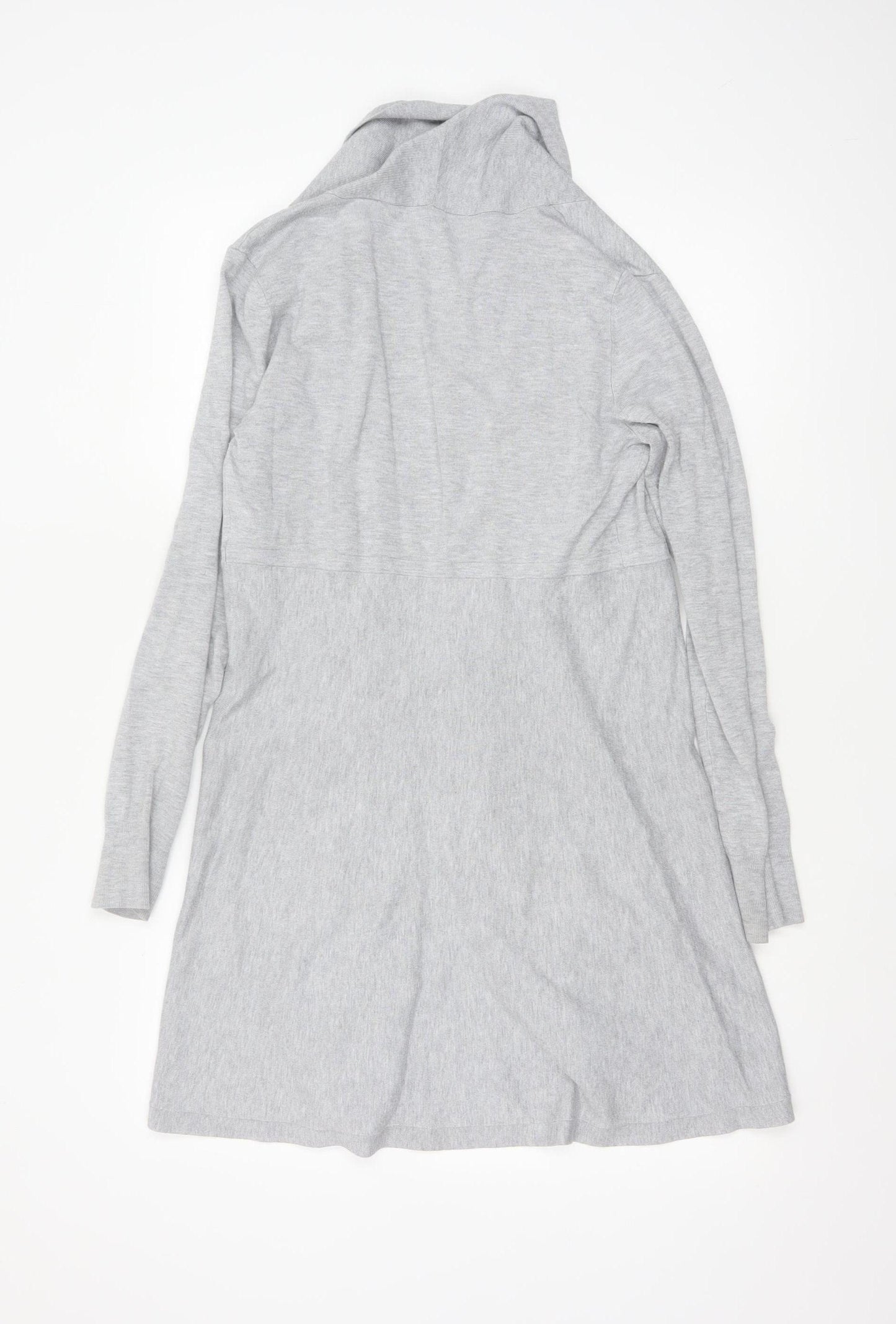 Phase Eight Women's Grey Longline Cardigan UK 14 Viscose Blend Knit