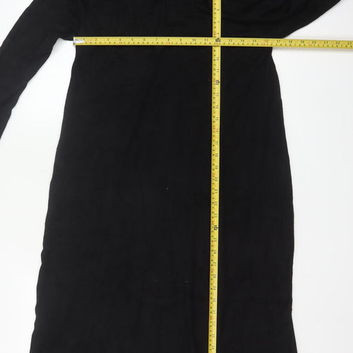 Long Tall Sally Women’s Black Knee Length Shift Dress Size 14 Tall