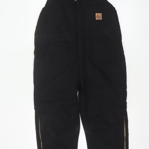 Berne Black Youth Regular Cotton Insulated Dungaree 10-12