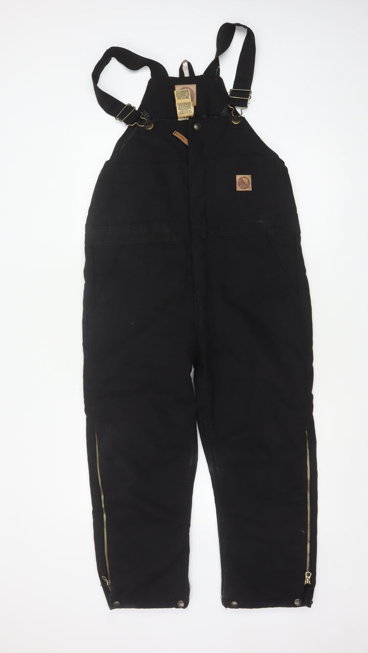 Berne Black Youth Regular Cotton Insulated Dungaree 10-12
