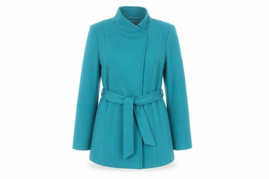 Marks and Spencer Per Una Women's Green Belted Trench Coat Size 10