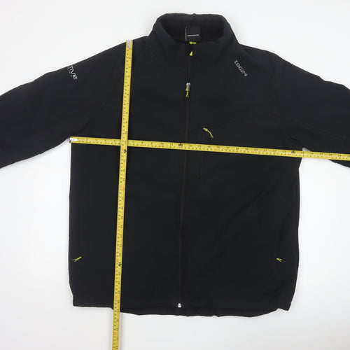 TOG24 Men's Black XL Softshell Jacket Windproof Water Resistant