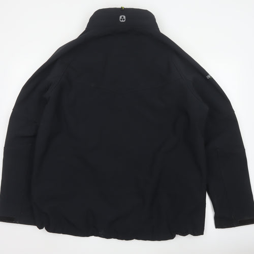 TOG24 Men's Black XL Softshell Jacket Windproof Water Resistant