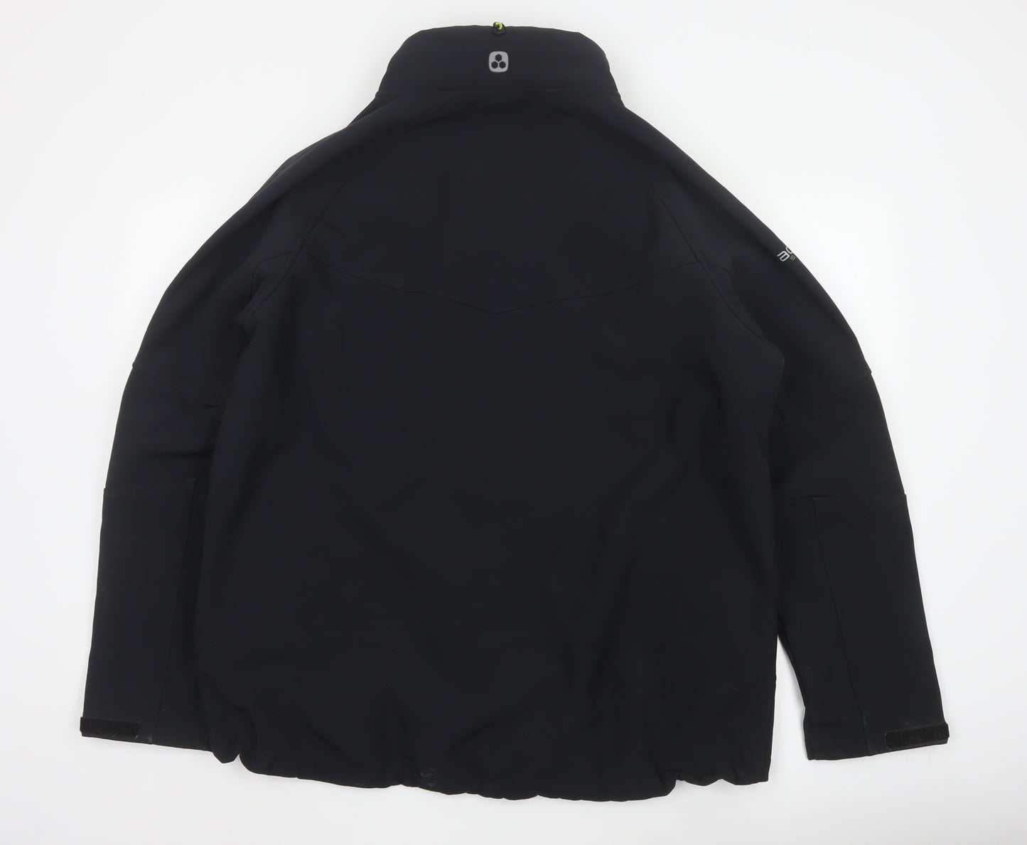 TOG24 Men's Black XL Softshell Jacket Windproof Water Resistant