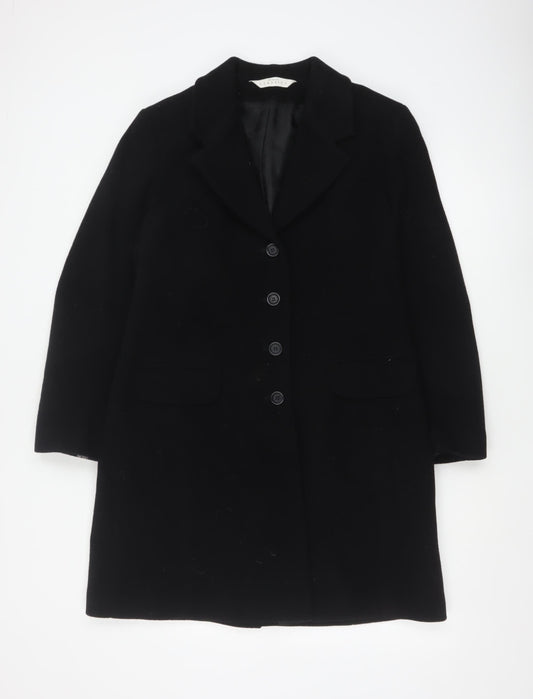 Modern Classics Women's Black Wool Overcoat Size 14