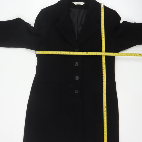 Modern Classics Women's Black Wool Overcoat Size 14