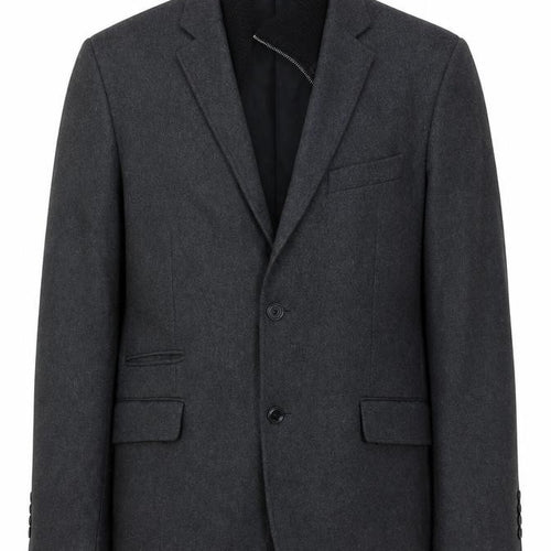 Linea Men’s Grey Wool Blend Blazer Jacket Size L Classic Formal