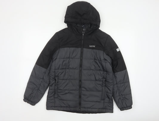 Regatta Boys Grey Hooded Puffer Jacket 13 Years Warm Winter Coat
