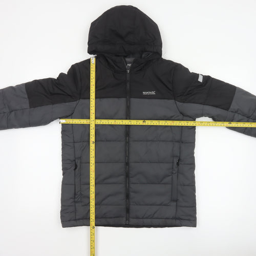 Regatta Boys Grey Hooded Puffer Jacket 13 Years Warm Winter Coat