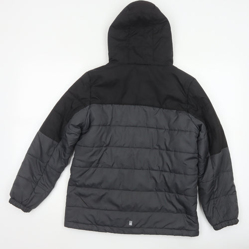 Regatta Boys Grey Hooded Puffer Jacket 13 Years Warm Winter Coat