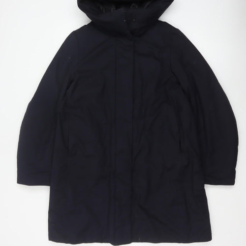 Uniqlo Womens Black XS Hooded Down Parka Coat
