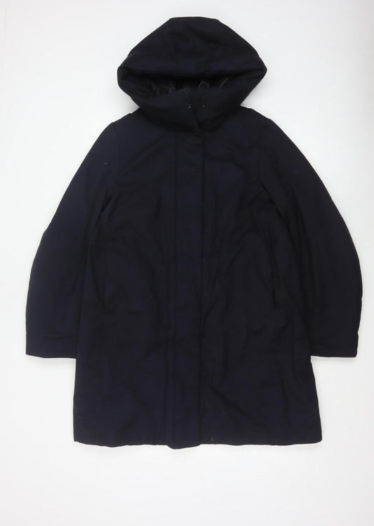 Uniqlo Womens Black XS Hooded Down Parka Coat