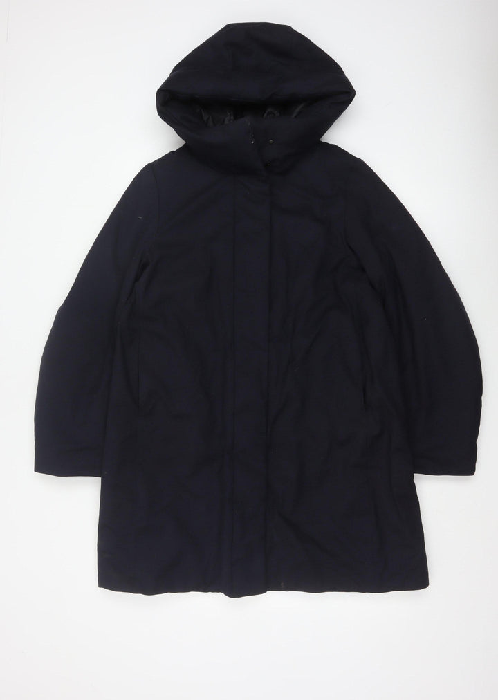 Uniqlo Womens Black XS Hooded Down Parka Coat