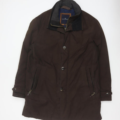 Marks and Spencer Blue Harbour Men Brown Mid-Length Overcoat Size M