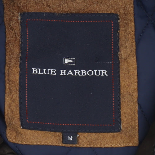Marks and Spencer Blue Harbour Men Brown Mid-Length Overcoat Size M