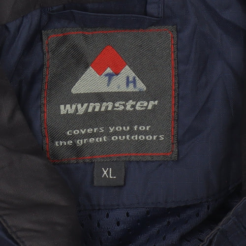 Wynnster Men's Blue XL Waterproof Rain Jacket Outdoor Lightweight