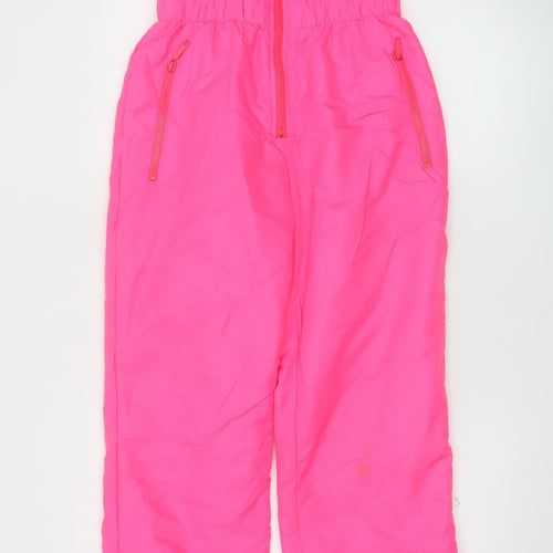 Champion Sport Women's Pink Ski Jumpsuit Size 12 Polyester Zip Pockets