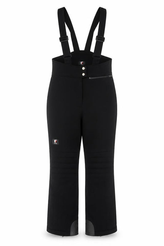Tonini Women's Black Ski Jumpsuit Size 10 Nylon Acrylic Blend Adjustable Straps