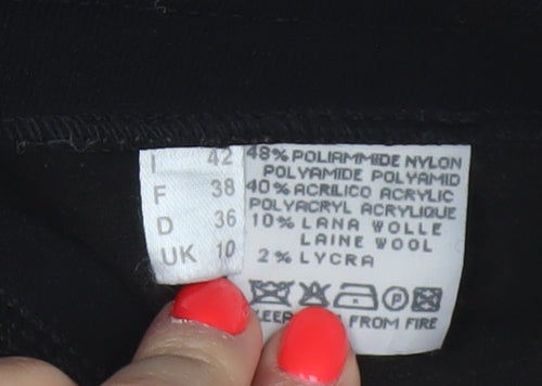 Tonini Women's Black Ski Jumpsuit Size 10 Nylon Acrylic Blend Adjustable Straps
