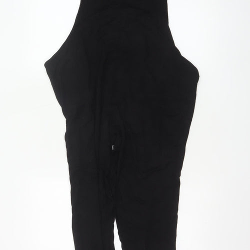 ASOS Design Women Black Maternity Jumpsuit Viscose UK 12