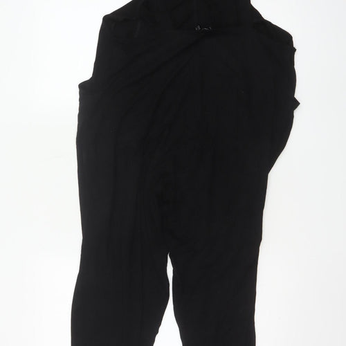 ASOS Design Women Black Maternity Jumpsuit Viscose UK 12