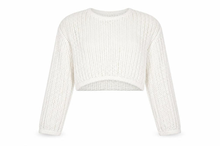 Pull&Bear Women White Open Knit Cotton Shrug Jumper Size S