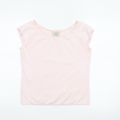 Laura Ashley Women’s Pink Cotton Basic T-Shirt XL