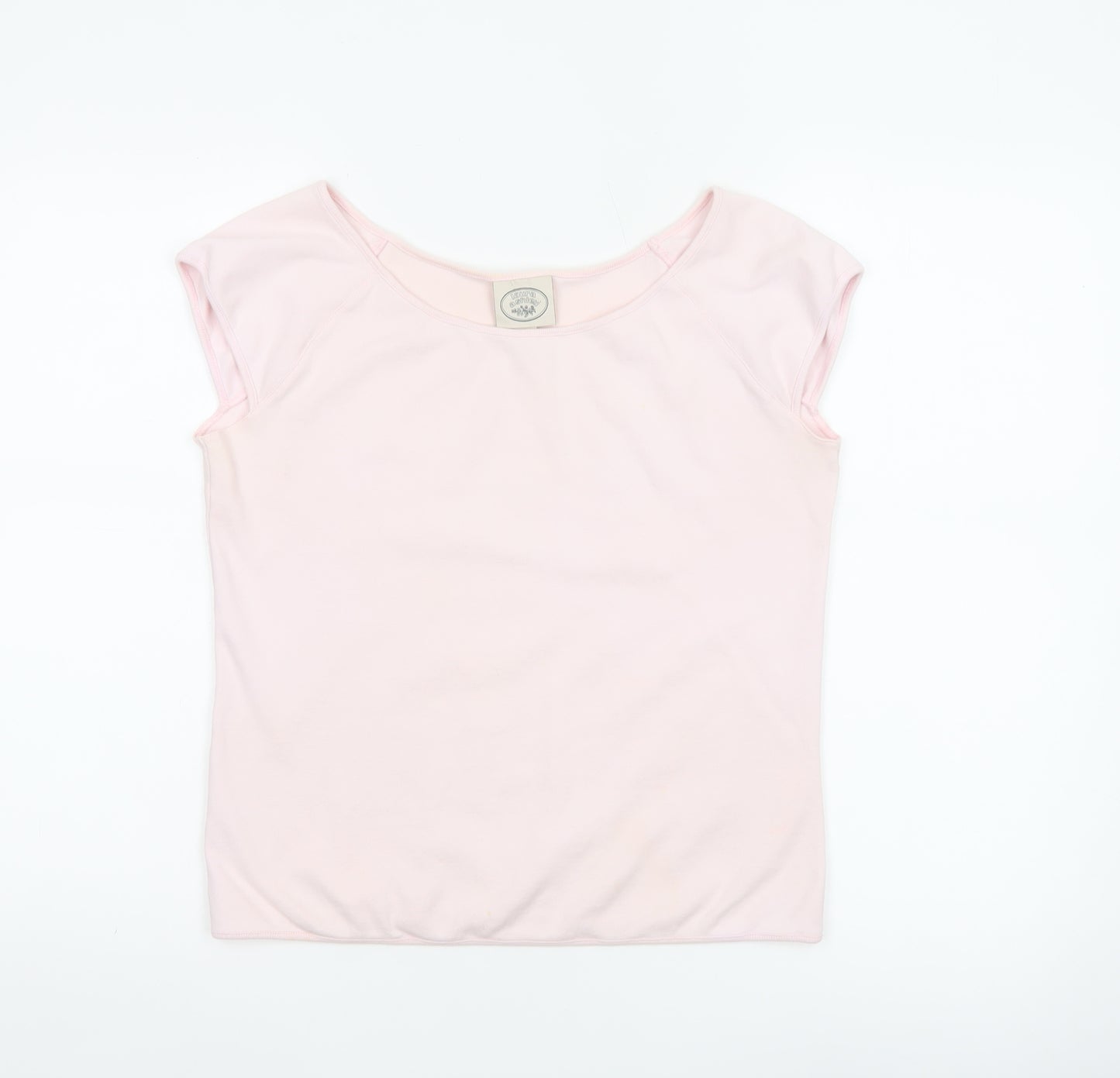 Laura Ashley Women’s Pink Cotton Basic T-Shirt XL