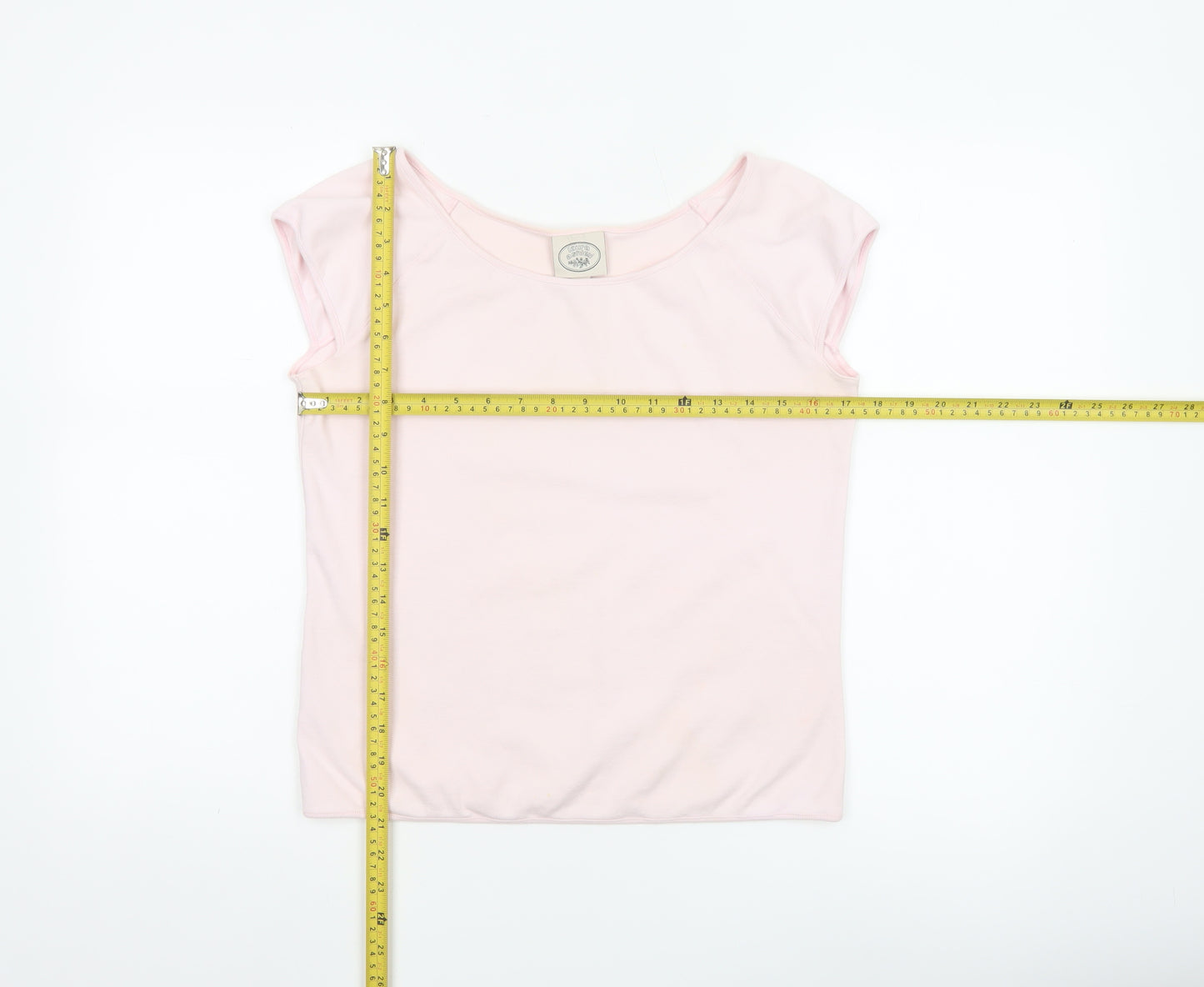 Laura Ashley Women’s Pink Cotton Basic T-Shirt XL