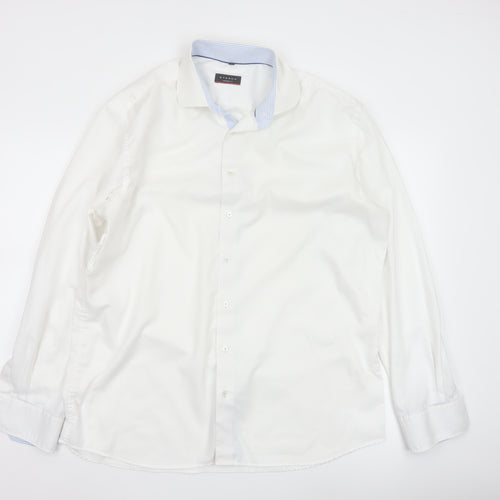 Eterna Men’s White Cotton Long Sleeve Classic Fit Shirt 17