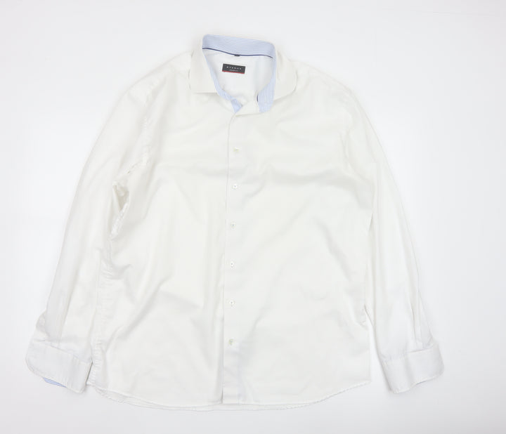 Eterna Men’s White Cotton Long Sleeve Classic Fit Shirt 17