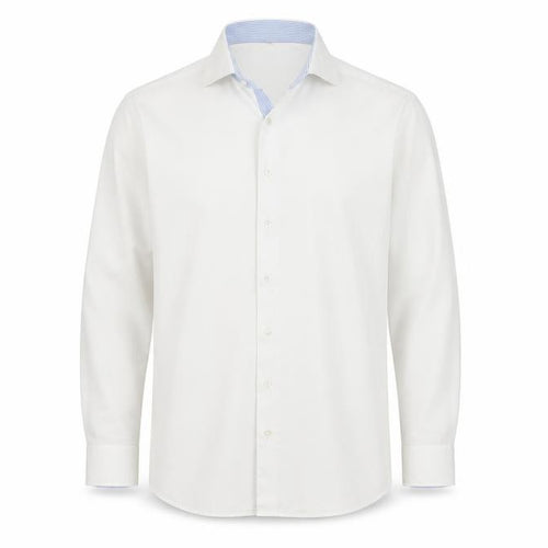 Eterna Men’s White Cotton Long Sleeve Classic Fit Shirt 17