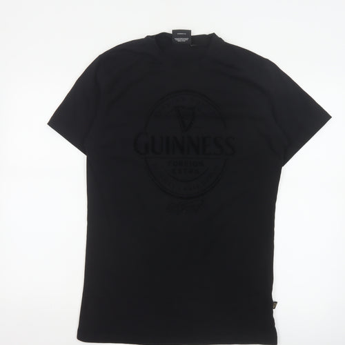 Guinness Men's Black Crew Neck Short Sleeve T-Shirt Size L