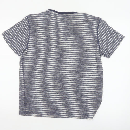 Joules Women's Blue Striped Cotton Short Sleeve T-Shirt Size S