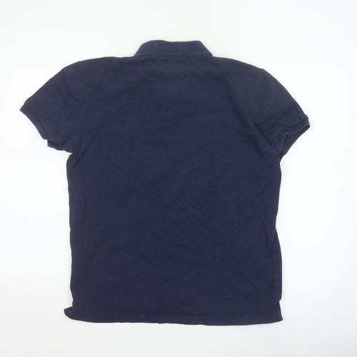 Hackett London Men's Blue Small Tailored Fit Polo Shirt