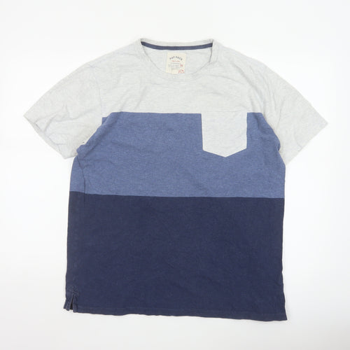 Fat Face Men's Multicoloured Crew Neck Cotton T-Shirt Size M