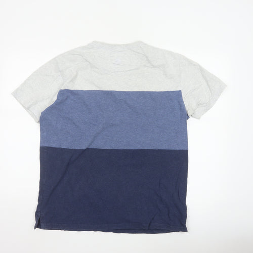 Fat Face Men's Multicoloured Crew Neck Cotton T-Shirt Size M