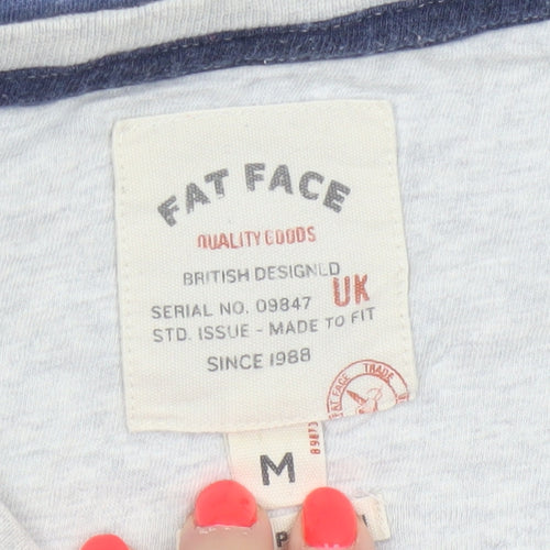 Fat Face Men's Multicoloured Crew Neck Cotton T-Shirt Size M