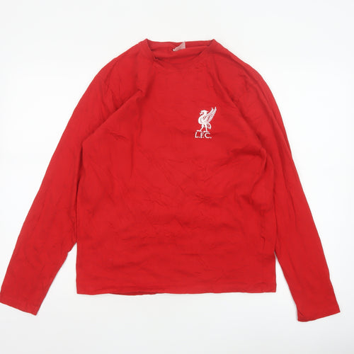 Liverpool FC Men's Red Long Sleeve Pyjama Top Small 100% Cotton