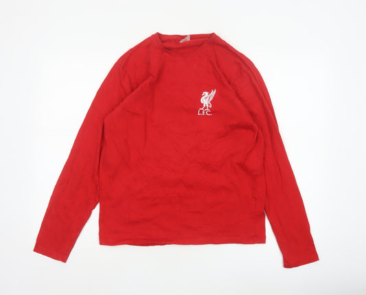 Liverpool FC Men's Red Long Sleeve Pyjama Top Small 100% Cotton