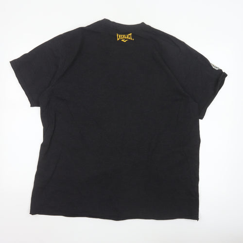 Everlast Men's Black Boxing Graphic T-Shirt 2XL Cotton Blend