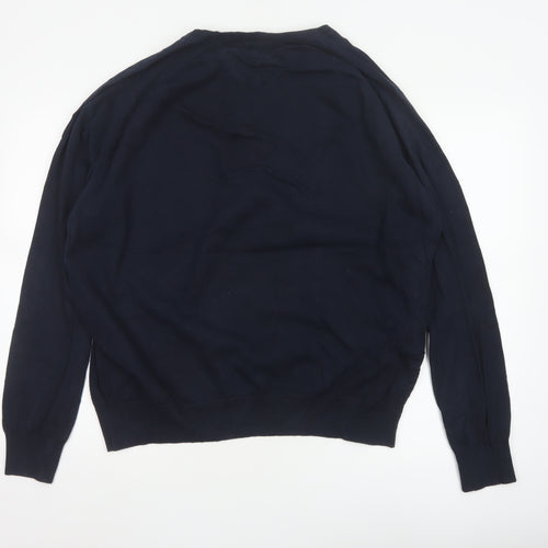 Threadbare Men's Blue 2XL Cotton Crew Neck Jumper
