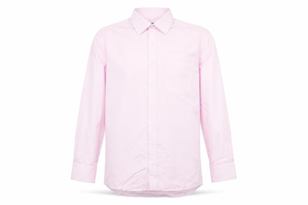Marks and Spencer Mens Pink 15in Regular Fit Cotton Dress Shirt