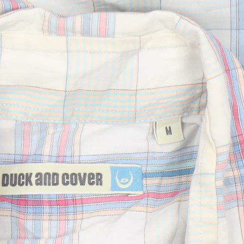 Duck and Cover Men's Multicoloured Check Cotton Short Sleeve Shirt M