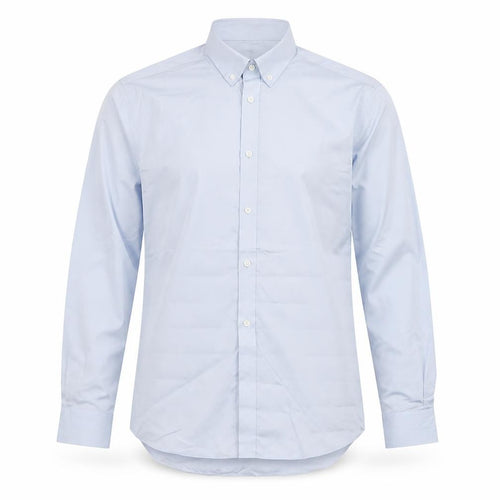 Marks and Spencer Men’s Blue 15in Regular Fit Non-Iron Long Sleeve Shirt
