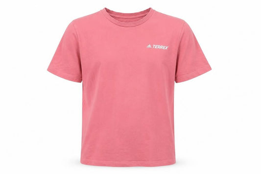 Adidas Terrex Men's Pink Graphic Short Sleeve Crew Neck T-Shirt M