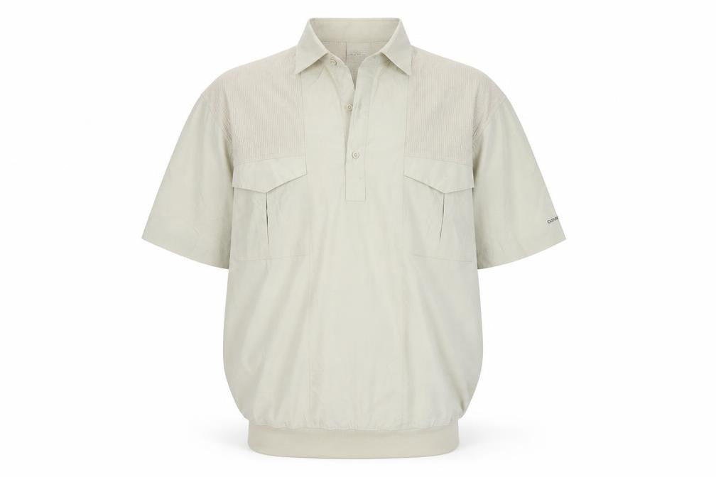 Catamaran Men's Beige Short Sleeve Collared Polo Shirt Size S